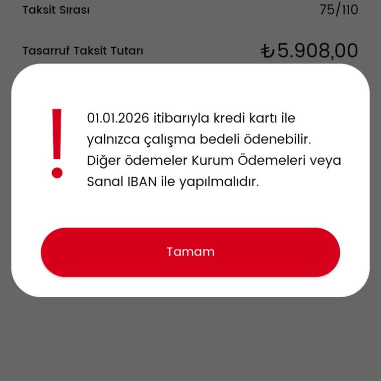 Birevim Gaziantep Şubesinde Kartlı Ödeme Seçeneğinin Kaldırılması