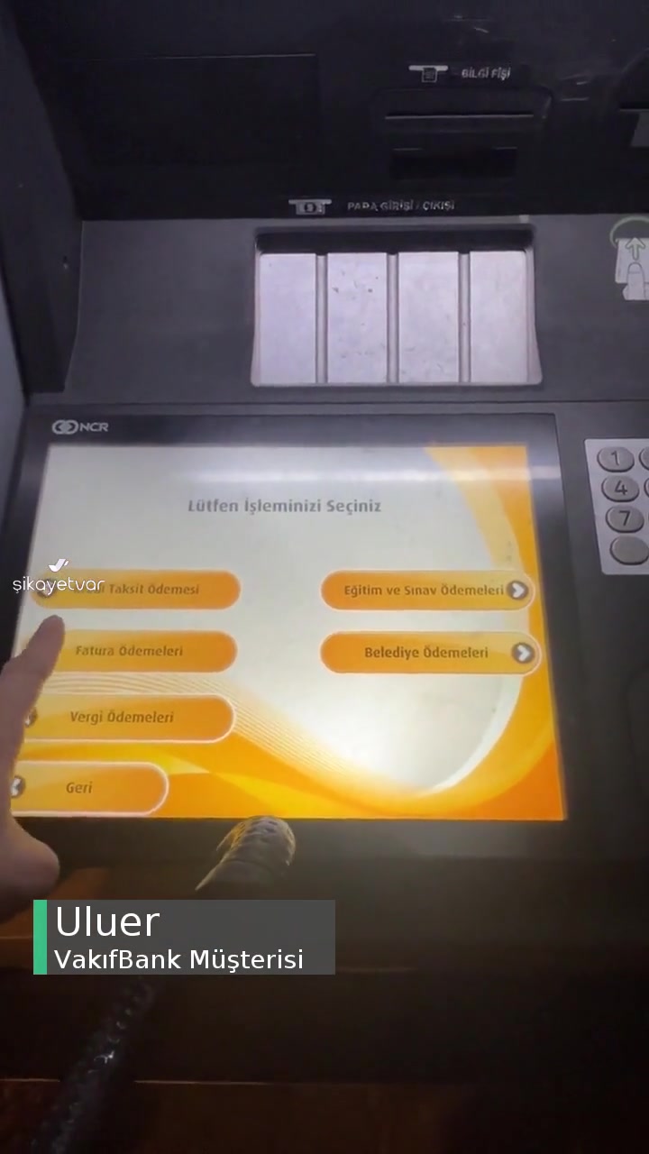 VakıfBank ATM Kredi Kartı İle Fatura Ödeme Sorunu! videonun kapak resmi