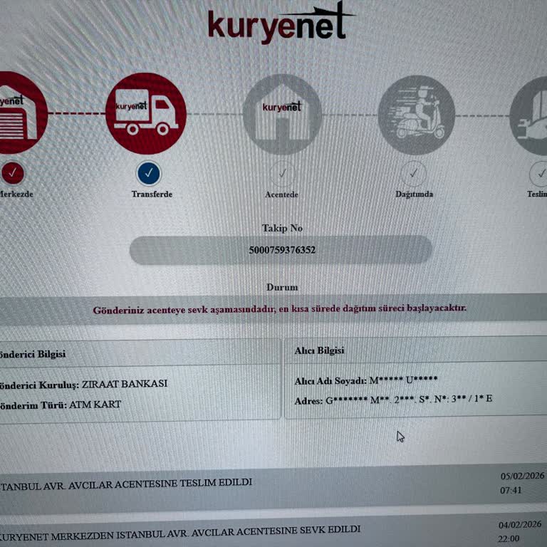 Kuryenet'in Yanıltıcı Teslimat Raporu Ve Kartın Ulaşmaması