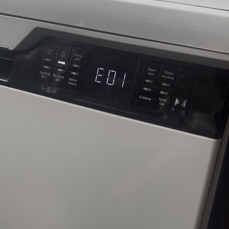 Arçelik Bulaşık Makinesinde E01 Hatası Ve Yetersiz Servis