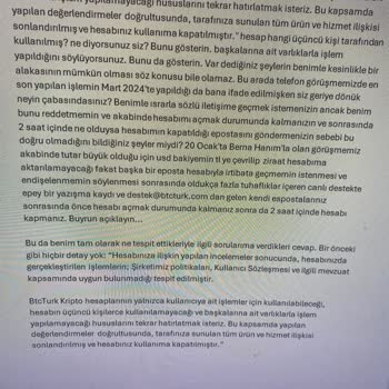 Bot Tarafından Şikayet Oluşturulamaması Ve Hesabın Haksız Kapatılması