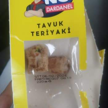 Son Kullanma Tarihi Geçmemiş Dardanel Tavuk Teriyaki Sandviçinde Küf: İade Ve Açıklama Talebi