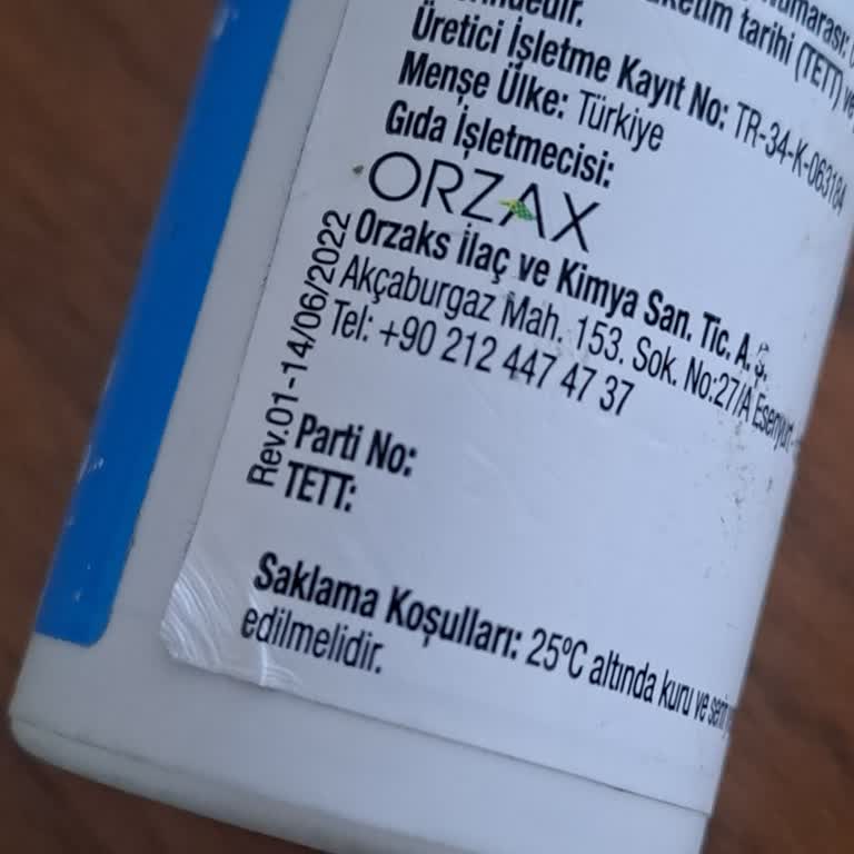 Ambalajda Tett Bilgisi Eksik Vitamin Takviyesinin İade Talebi