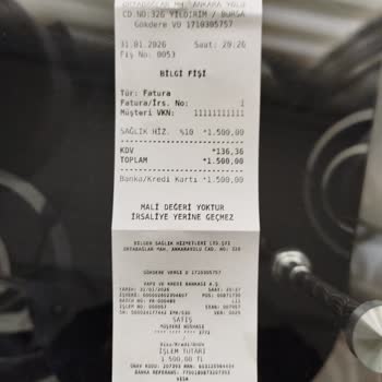 Acil Serviste Haklarım Dolmuş Şekilde Bilgi Verilmeden 1.500 TL Ödeme Zorunluluğu