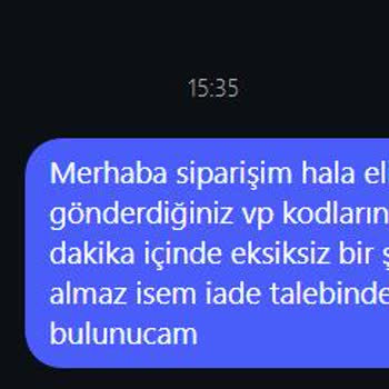 Teslim Edilmeyen VP Satın Alımı İçin 1.999 TL'lik Ücretin Hemen İadesi