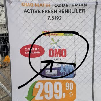 Hakmar Express Afiş ve Sosyal Medyada Yanıltıcı OMO Renkliler İndirimi