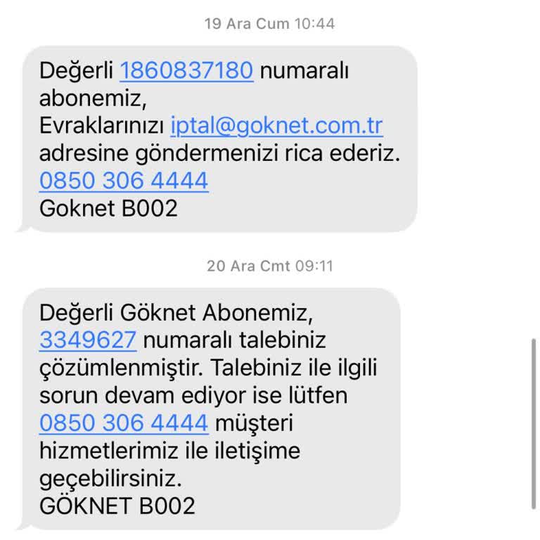 Göknet İnternet İptali Reddedildi Ve Kullanmadığım Hizmet İçin Haksız Faturalar Kesildi
