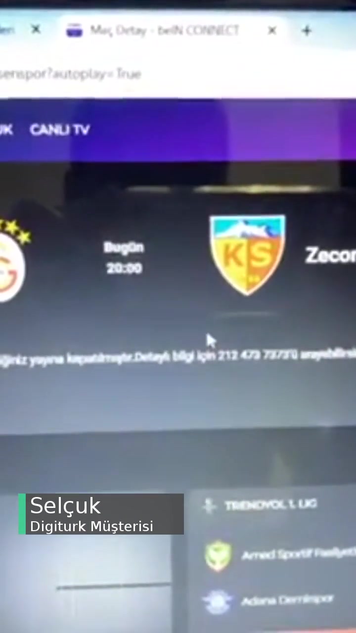 Digiturk Bein Connect Müşteri Temsilcisi Yok! videonun kapak resmi