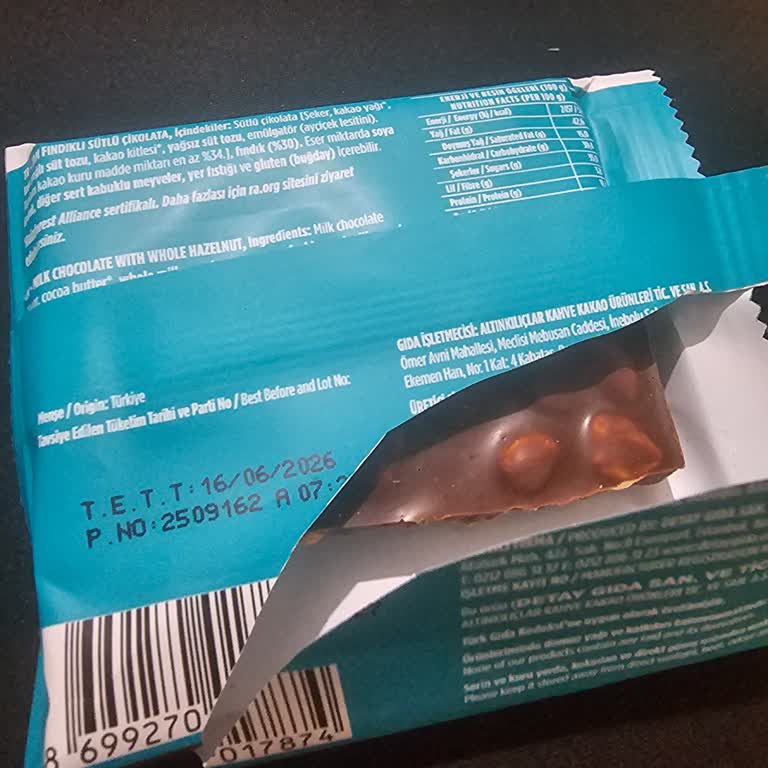 Migros'ta Satılan Kahve Dünyası Tambol Çikolatasında Bayat Kuruyemiş Şikayeti