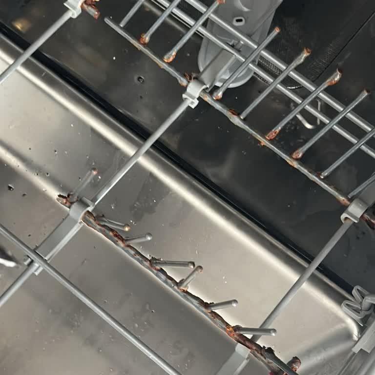 Garanti Süresi Dolmuş Arçelik Bulaşık Makinesinde Sepet Tellerinin Paslanması Ve Kırılması