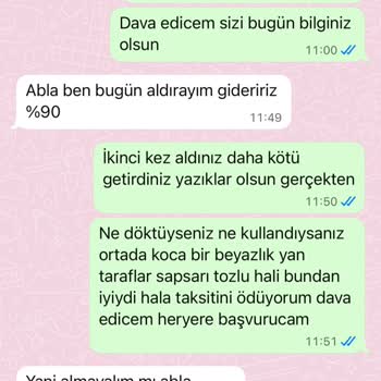 Yanmış Halı Ve Yanlış Kimyasal Kullanımı Nedeniyle Tazmin Talebi