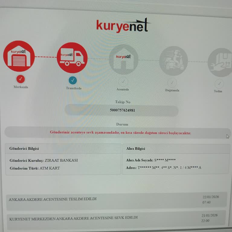Ziraat Bankası Kart Teslimatı Gecikmesi Ve Bilgi Eksikliği