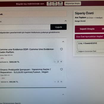 Doğum Günü Kampanyasında 2 Al 1 Öde Şartı Ucuz Ürünle Değiştirildi Ve Müşteri Bilgilendirilmedi