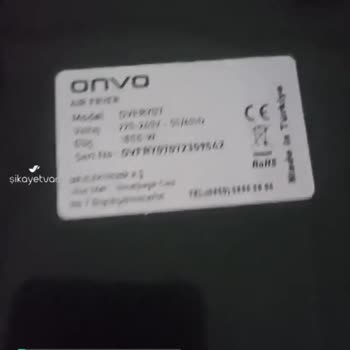 Onvo Airfryer Paslanması Sepetinin Yenilenmesi