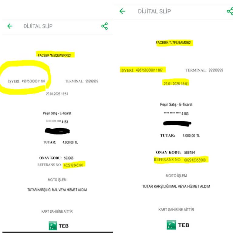 Minyaturworldd Gönderilmeyen Ürünler İçin Alınan Bedel