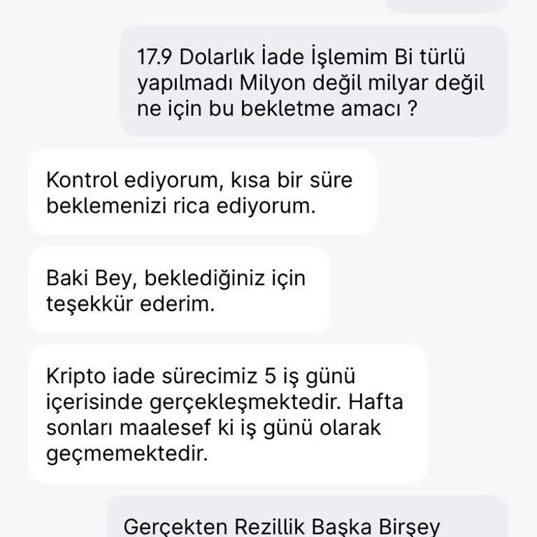 Midas Kripto’da Çekim Talimatlarının Güvenlik Nedeniyle 14 Gün Beklenmesi Ve İade Reddi