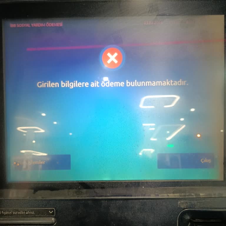 İBB'den Nakli Yardım Ödemesinin ATM'de Görünmemesi Ve Çözüm Talebi