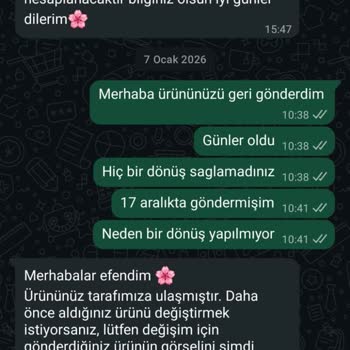Büyük Beden Yanlışlığı Ve Defolu Ürün Sonrası 1700 TL İadesi Alınamadı