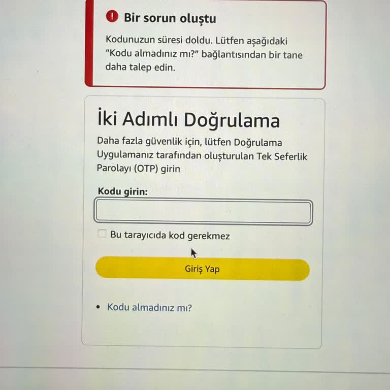 Amazon Satıcı Hesabına Giriş Sorunu Ve 100 TL İade Talebi