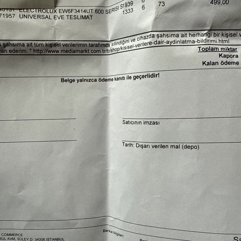 Mağaza Alışverişinde 499 TL Teslimat Ücreti Haksızlığı Ve İade Talebi