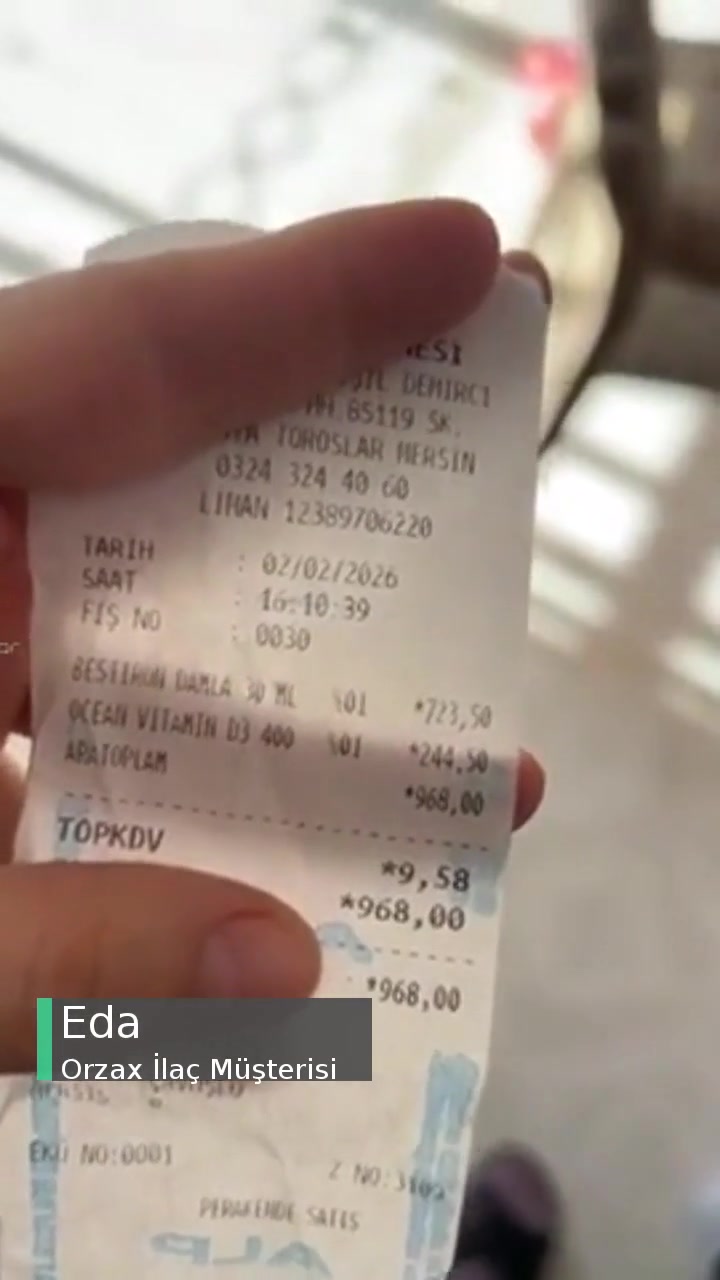 Orzax Ocean D Vitamini İçinden Çıkan Saç! videonun kapak resmi