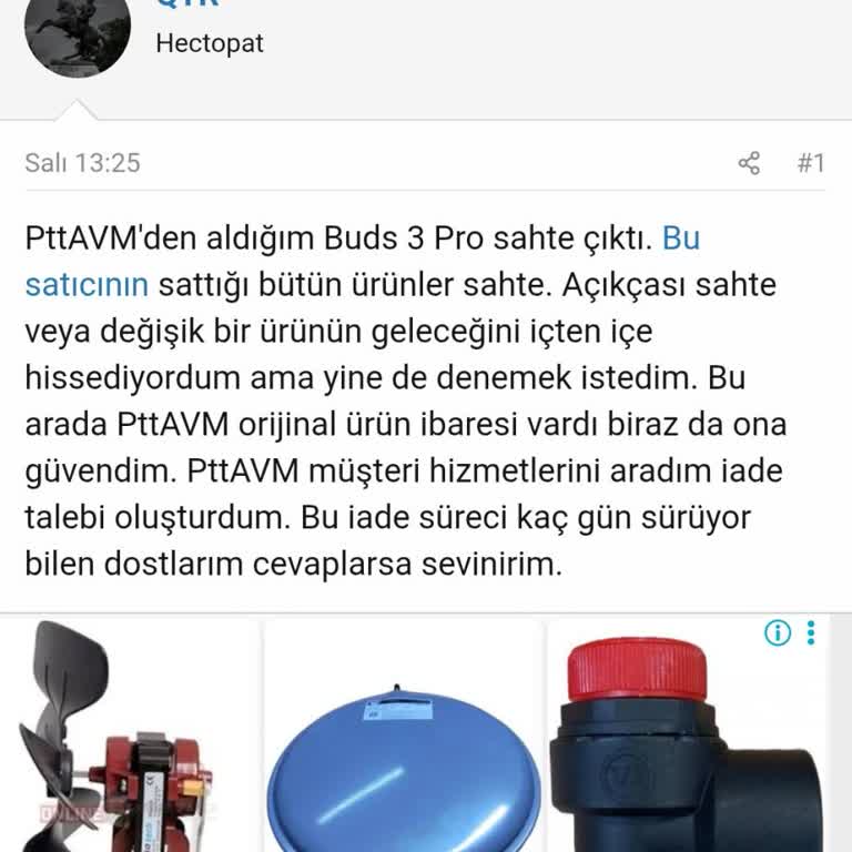 Epttavm Orijinal Olmayan Samsung Kulaklık ve İade Sürecinde Yaşadığım Mağduriyet