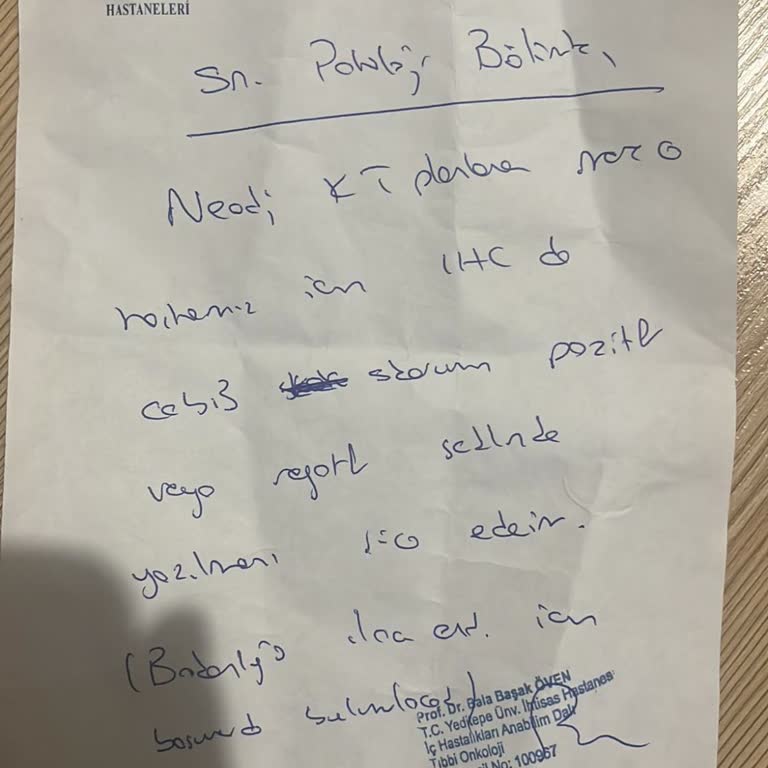 Laboratuvarın Yazılı Talebi Reddetmesi Ve Hormon Reseptör Bilgilerinin Revize Edilmemesi