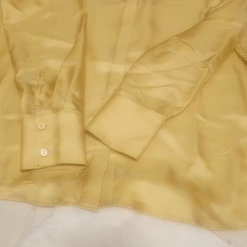 Hardal Renkli İpek Gömlekte Manşet Açılması Ve İade Sorunu