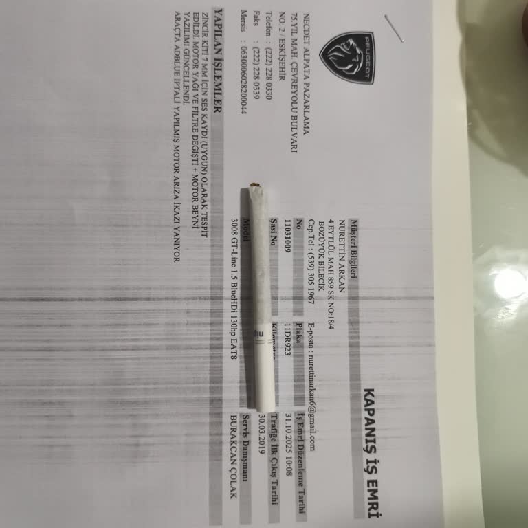 Geri Çağırma Sonrası Sürekli Zincir Sesi Ve Servisin Ücretli Çözüm Şartı