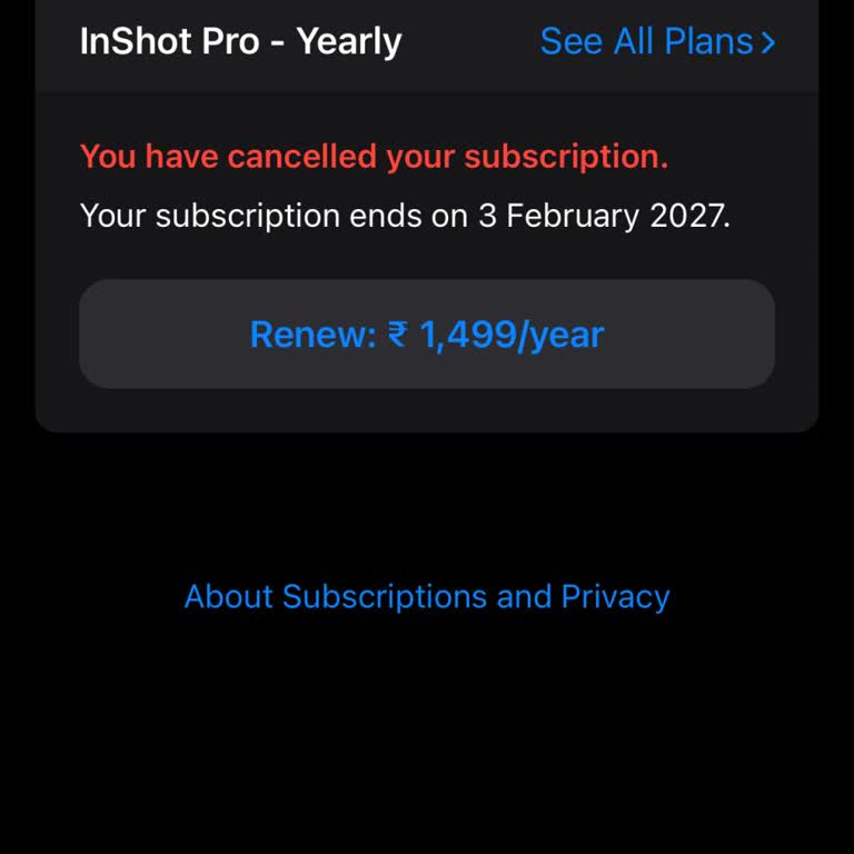 Inshot App Debited Subscription Amount Before Trial Period Of 3 Days
