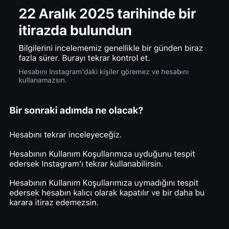 Meta Hesabım 45 Gün Boyunca Teknik Hata Nedeniyle Takıldı