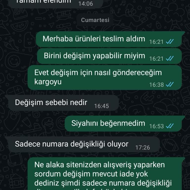 Instagram Ayakkabı Satıcısının Değişim Talebine Yanıt Vermemesi