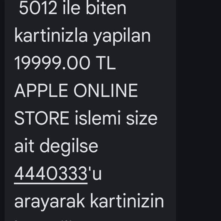 Garanti BBVA Apple Online Store’da 3D Secure Olmadan Gerçekleşen İzinsiz 19.999 TL İşlemin İptali