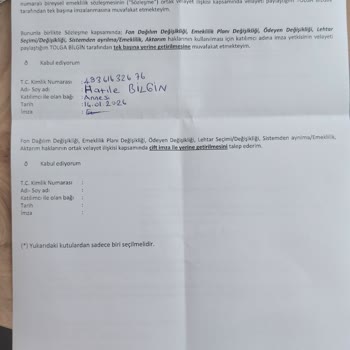 Bireysel Emeklilik Çıkış İşlemi Gecikmesi Ve Çelişkili Bilgi Şikayeti