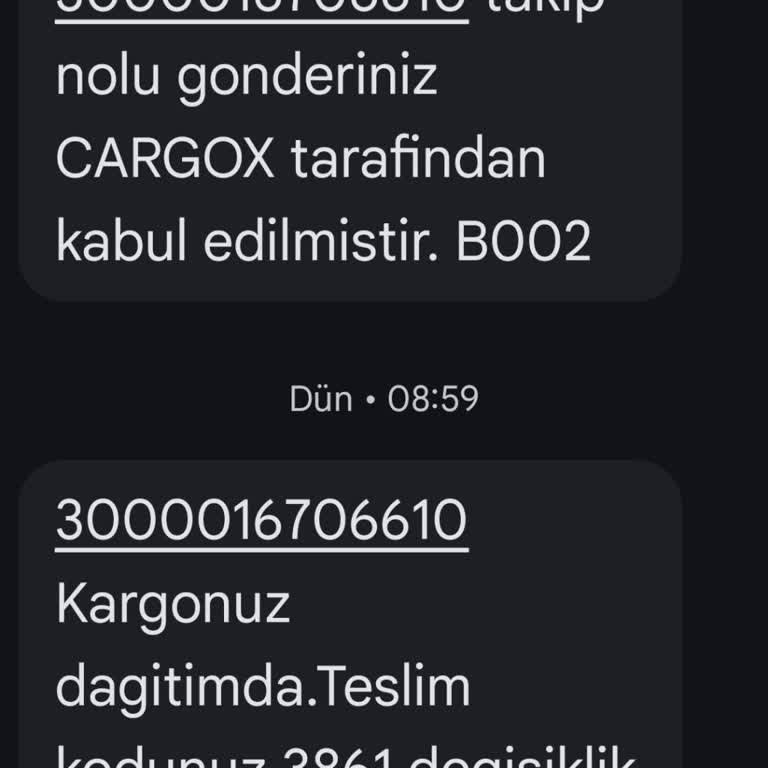 Teslim Edildi Görülen Kargo Hiç Teslim Edilmedi Ve Cargox Geri Dönüş Yapmadı