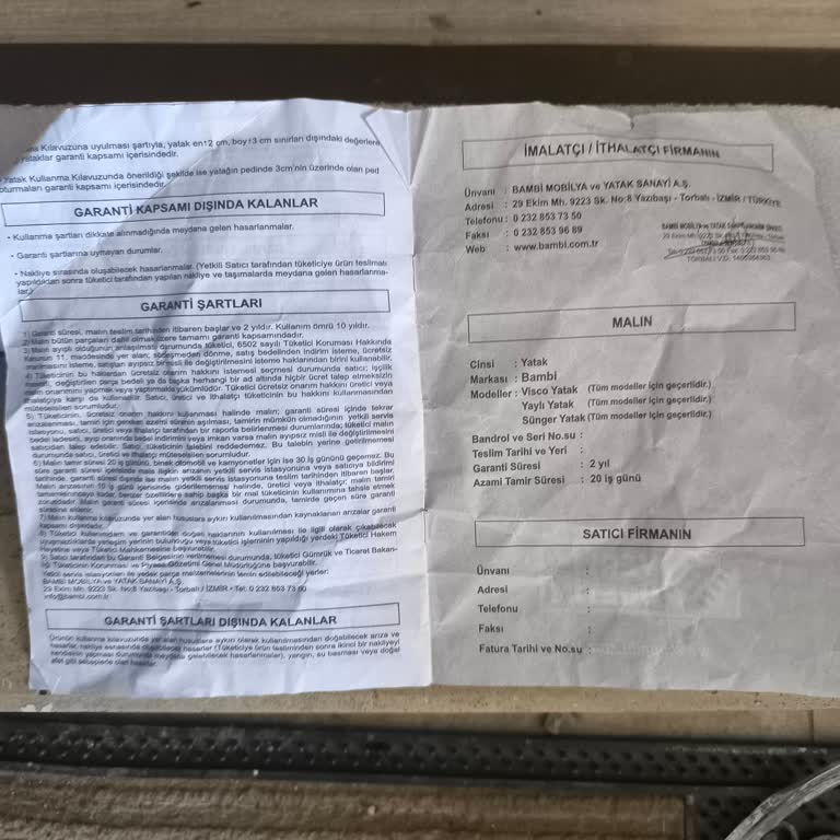 Yay Sisteminde Çökme İçin Uzun Süreli Garanti Hakkının Reddedilmesi