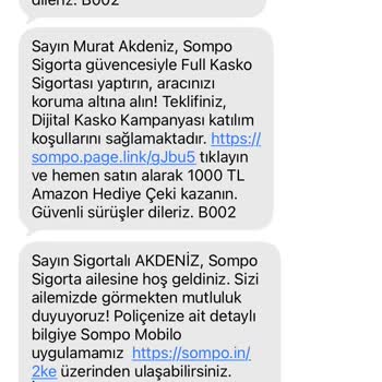 Amazon Hediye Çeki Teslim Edilmemesi Ve Sompo Sigorta’nın Gecikmeli Kampanya Taahhüdü