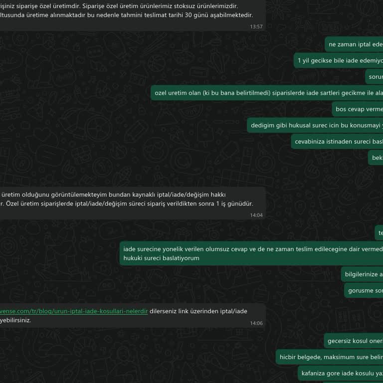 Teslim Edilmemiş Özel Koltuk Takımı Ve İade Hakkı İhlali