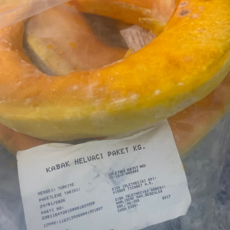 Migros Sanal Market'ten Gelen Bozulmuş Ve Süresi Geçmiş Tatlı Kabak İçin İade Talebi
