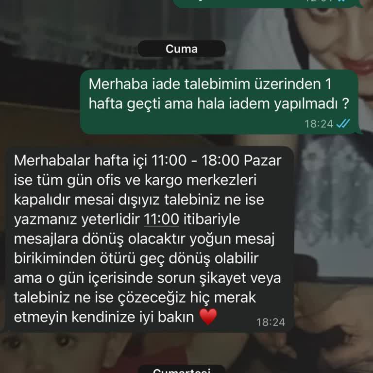 İade Gelmedi Ve Kargo Gönderilmedi