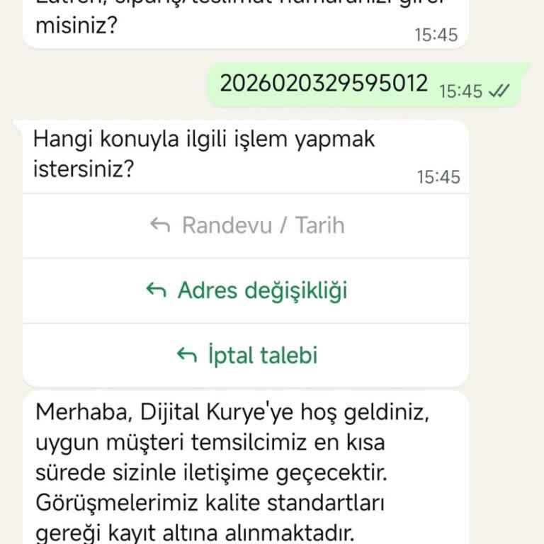 Digitalkurye Gelmemesi Ve Yanlış Not Nedeniyle Hattı Taşıma Başvurum İptal Edildi