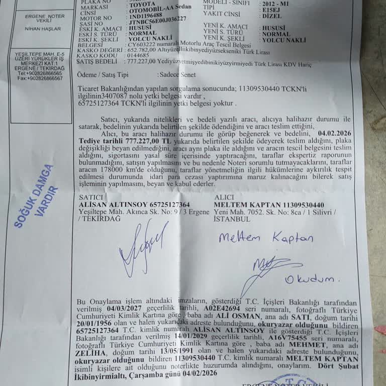 Tekirdağ Ergene Noterliğinde Personelin Argo Ve Kırıcı Üslubu