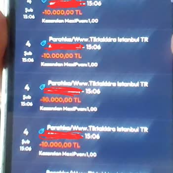 Tiktak'tan İzinsiz 50.000 TL Çekimi Ve Kart Bilgilerimin Silinmesi Talebi