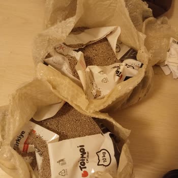 Patlamış Kedi Kum Paketleri: DHL Taşıma İhmali