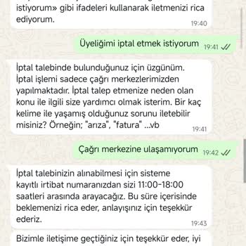 İptal İşlemi İçin Müşteri Hizmetlerine Ulaşılamıyor