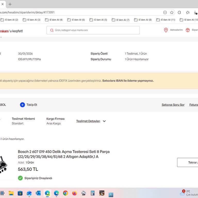 İdefix Siparişim 7 Gün Geçmesine Rağmen Kargoya Verilmedi Ve Müşteri Hizmetine Ulaşılamadı