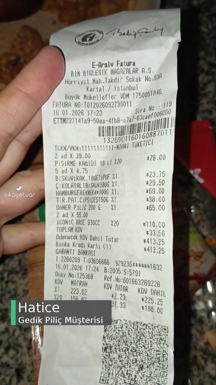 Gedik Piliç Markalı Dönerin İçinde Çiğ Deri Parçası videonun kapak resmi