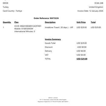 Vodafone Rusya Hattı İçin Yetkisiz Kredi Kartı Çekimi Ve İade Talebi