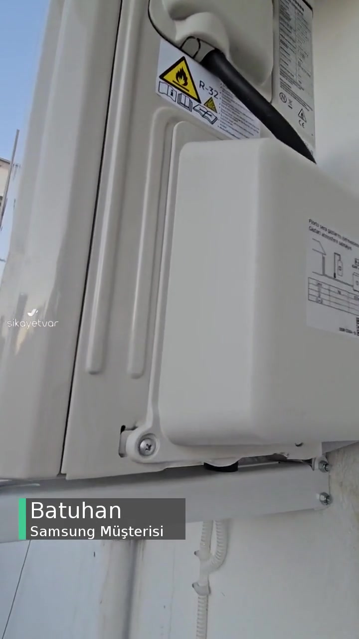 Sıfır Takılan Samsung Klima Dış Ünite Jet Motoru Gibi! videonun kapak resmi