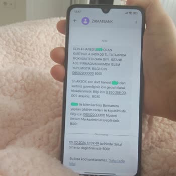 Ziraat Bankası Kredi Kartım Kopyalanarak 8.409 TL İzinsiz İşlem Yapıldı